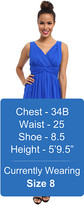 Thumbnail for your product : Donna Morgan Jessie Short Silk Chiffon Bra Friendly Dress