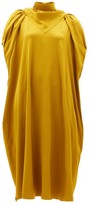 Thumbnail for your product : SSŌNE Ssone - Apex Bow-back Charmeuse Midi Dress - Gold