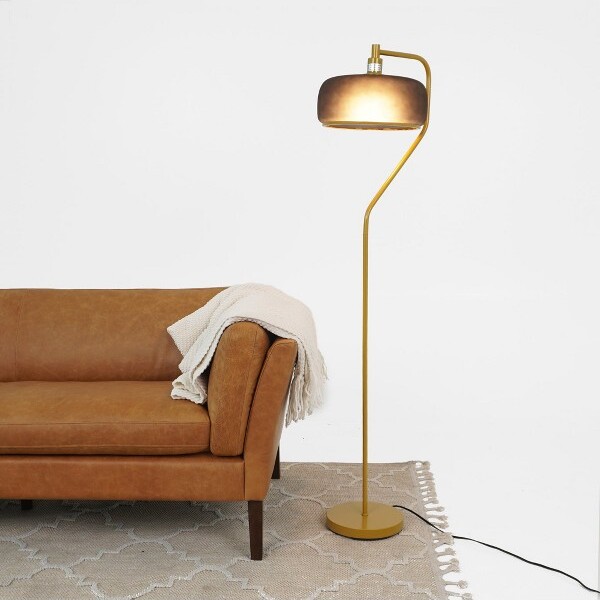 HBEZON FloorLamp–Black&Gold110–120VPlug-In