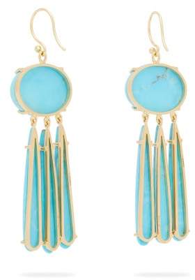 Irene Neuwirth 18kt Gold & Turquoise Drop Earrings - Womens - Blue