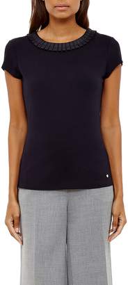 Ted Baker Sillia Frill Neck Fitted Tee