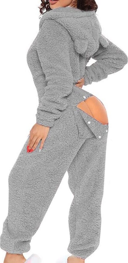 Zyxdk Women's One Piece Onesie Pajamas Hooded Jumpsuit ShopStyle