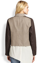 Thumbnail for your product : Eileen Fisher Coated Organic Linen Jacket