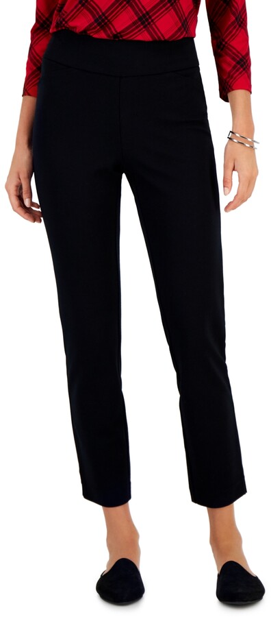 Charter Club Cambridge Petite Tummy-Control Ponte-Knit Pants, Created for  Macy's - ShopStyle