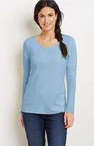Thumbnail for your product : J. Jill Perfect pima long-sleeve delicate scoop-neck tee