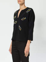 Thumbnail for your product : Maison Rabih Kayrouz crystal-embroidered blouse