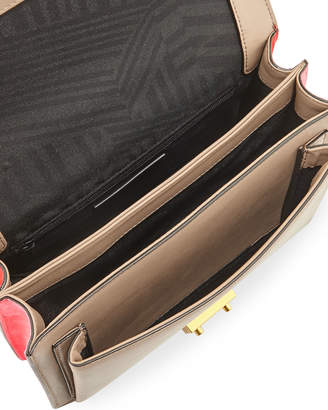 Rebecca Minkoff Christy Medium Leather Shoulder Bag with Web Strap