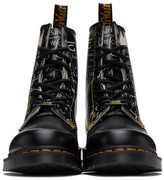 Thumbnail for your product : Dr. Martens Black Jean-Michel Basquiat Edition 1460 Boots