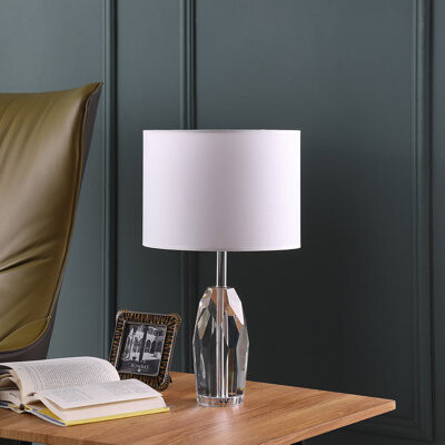 Brayden Studio Solid Crystal Prism Table Lamp