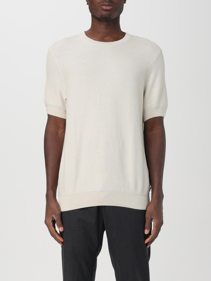 HUGO BOSS Sweater Men color Yellow Cream