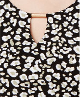 Thumbnail for your product : JM Collection Petite Printed Keyhole Tunic, Created for Macy's