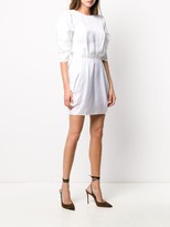 Thumbnail for your product : Alexandre Vauthier Short Sleeve Pleated Waist Dress