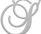 Thumbnail for your product : Jane Basch Designs Swirly Initial Pendant Necklace