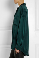 Thumbnail for your product : Haider Ackermann Oversized washed-silk satin shirt