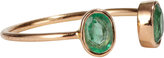 Thumbnail for your product : Dezso by Sara Beltran Emerald & Rose Gold Cuff Ring