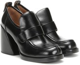Thumbnail for your product : Chloé Wave leather loafer pumps