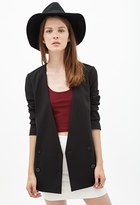 Thumbnail for your product : Forever 21 Collarless Double-Breasted Blazer