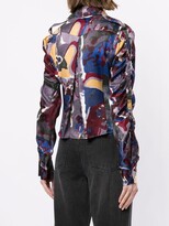 Thumbnail for your product : Versace Pre-Owned Printed Cropped Shirt