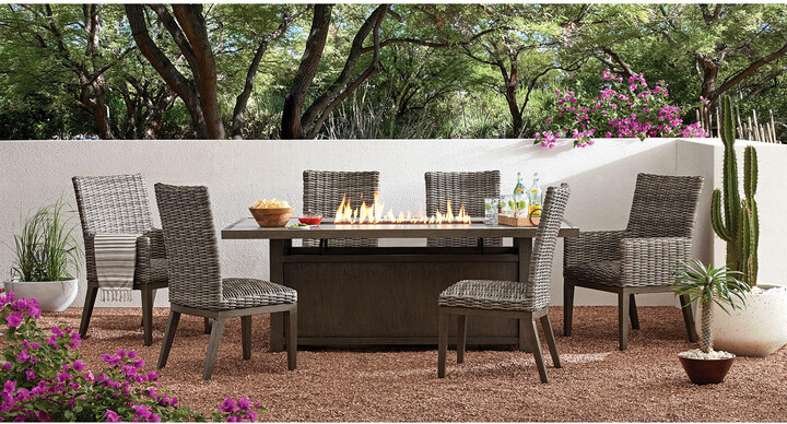 Member's Mark Halstead Fire Dining Set, 7pc