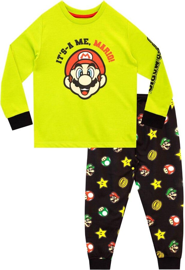 Super Mario Long Sleeve Pyjamas - ShopStyle