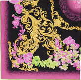 Thumbnail for your product : Versace Black & Pink Medusa Orchid Scarf
