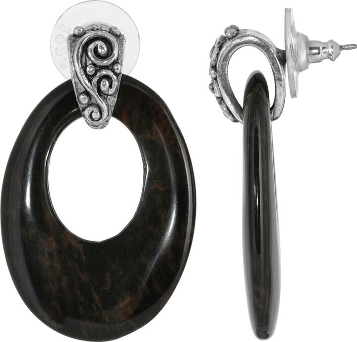 Pewter Hoop Earrings | Shop the world's largest collection of 