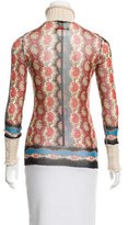 Thumbnail for your product : Jean Paul Gaultier Paisley Mesh Top