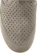 Thumbnail for your product : Isabel Marant Beslay perforated suede concealed wedge ankle boots