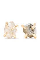 Thumbnail for your product : Melissa Joy Manning 14-karat Gold, Pyrite And Diamond Earrings