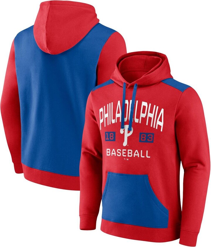 Fanatics Branded Men's Red Philadelphia 76ers Primary Team Logo T-Shirt - Red
