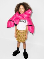Thumbnail for your product : Versace Children Monogram Logo Pleated Skirt - Kids - Polyester