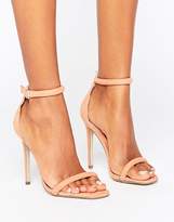 Thumbnail for your product : Missguided Barely There Ankle Strap Heeled Sandals