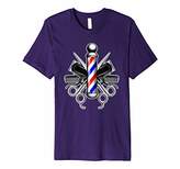 Thumbnail for your product : Barbers Pole Crossed Scissors and Hair Clippers T-Shirt
