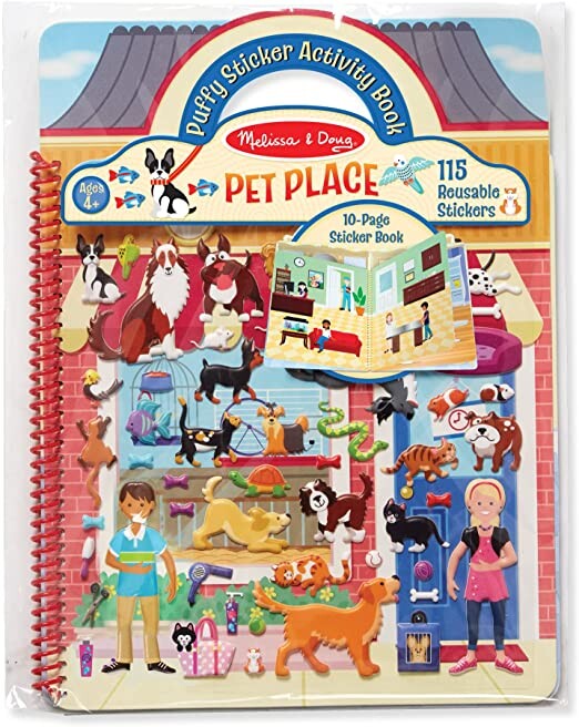Melissa & Doug Pet Shop Puffy Sticker Set With 115 Reusable Stickers
