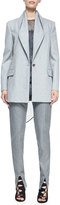 Thumbnail for your product : Halston Stretch-Twill Front Slit-Detail Pants