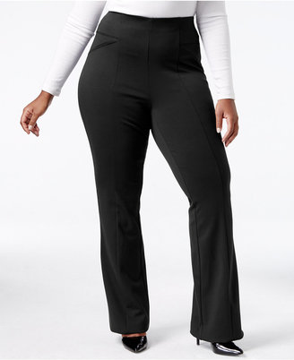 INC International Concepts Plus Size Ponte Bootcut Pants, Only at Macy's