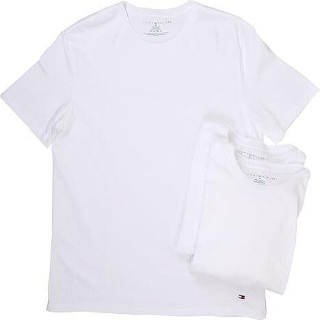 Tommy Hilfiger Cotton Crew Neck Shirt 3-Pack (White) Men's Underwear -  ShopStyle T-shirts