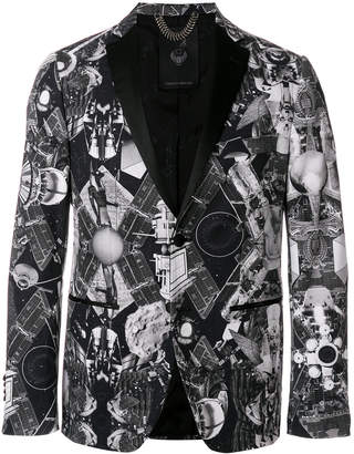 Frankie Morello printed blazer