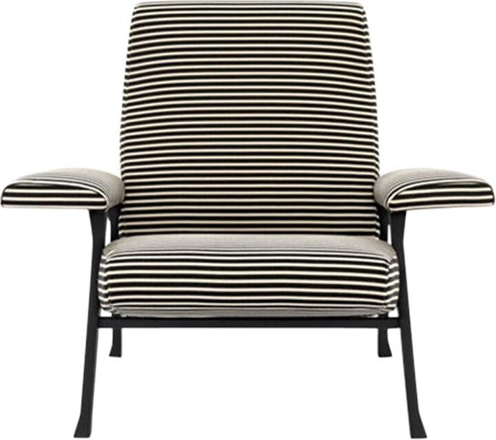 Arflex Hall Armchair In Fabric Riga By Roberto Menghi