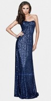 Thumbnail for your product : La Femme Strapless Sequin Cut Out Back Evening Dresses