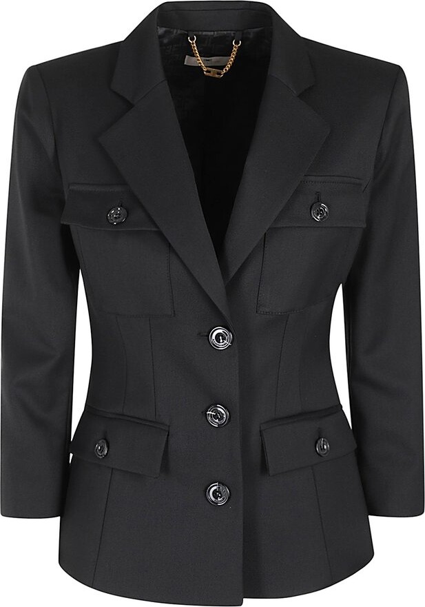 ボトムスその他 Elisabetta Franchi Double-Breasted Tailored Jacket Elisabetta Franchi Double-breasted jacket with belted waist