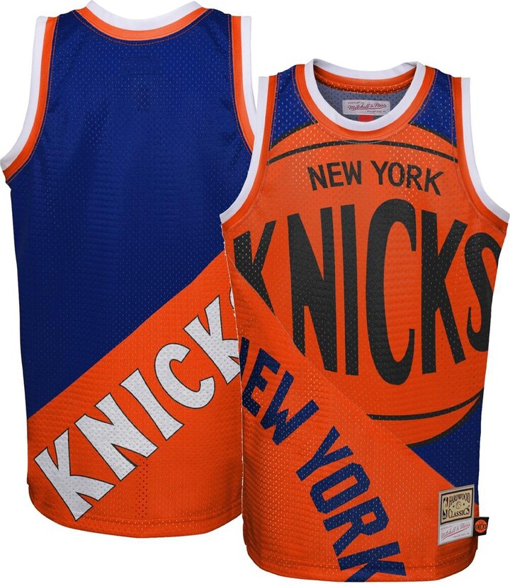 Mitchell & Ness Men's New York Knicks Sleeveless T-shirt Large blue :  : Fashion