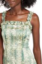 Thumbnail for your product : 4SI3NNA the Label Carrie Snakeskin Print Sleeveless Minidress