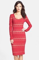 Thumbnail for your product : BCBGMAXAZRIA 'Tanya' Long Sleeve Lace Body-Con Dress