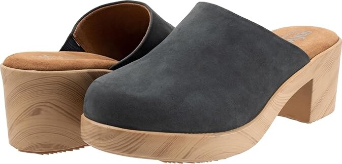 SoftWalk Felida Women's Slippers Navy Nubuck : 7.5 N (AA), Leather