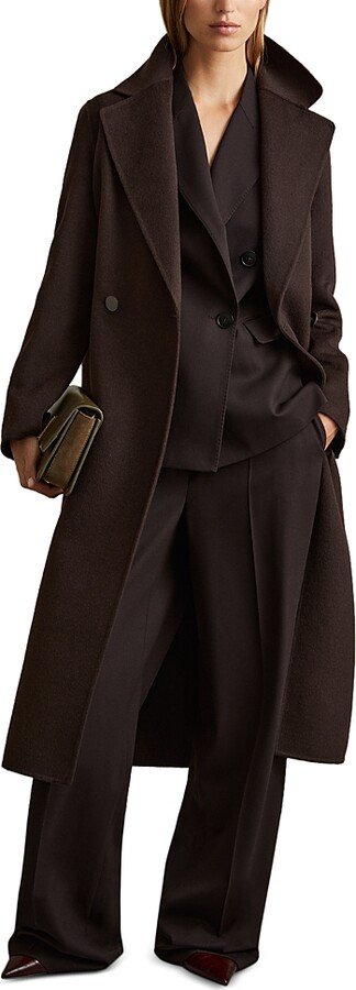 Reiss Lucia Long Double Breasted Coat