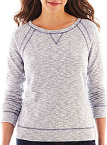 Thumbnail for your product : Liz Claiborne Long-Sleeve Mélange Sweatshirt