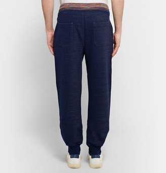 Missoni Tapered MÃ©lange Knitted Cotton Sweatpants