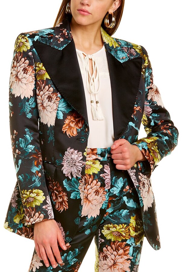 floral silk jacket