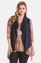 Thumbnail for your product : Karen Kane Faux Suede Vest (Plus Size)